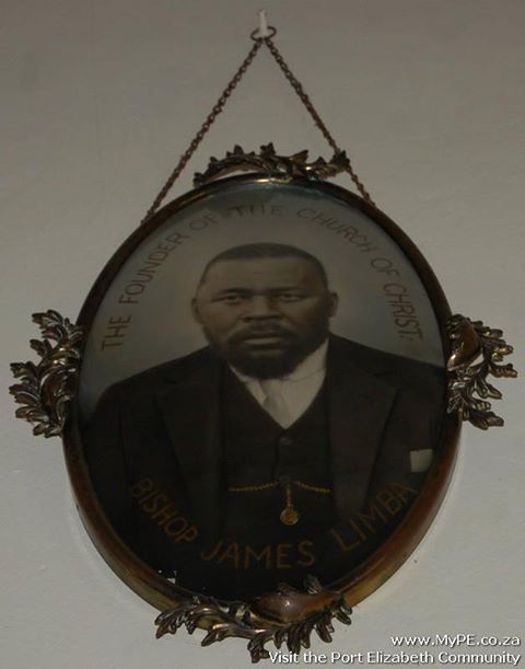 Framed oval portrait of Bishop James Limba